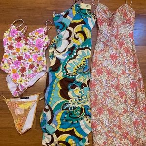 70s bundle of small- medium clothes , 70s bachelorette